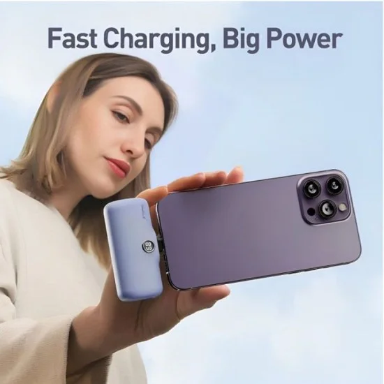 iWalk Linkme Pro Fast Charge Pocket Battery USB-C 4800 Mah (Blue)